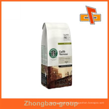 Guangzhou supplier hot sale heat seal moisture proof kraft paper material coffee packaging bags with your own logo